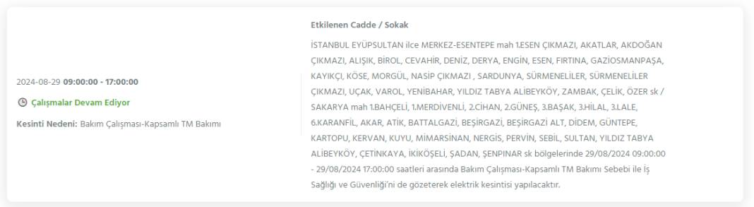 Gece yarısından itibaren başlıyor! İstanbul'un 20 ilçesinde 8 saati bulacak elektrik kesintisi 15